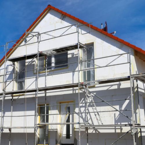 planungsphase sanierung fassade kleben